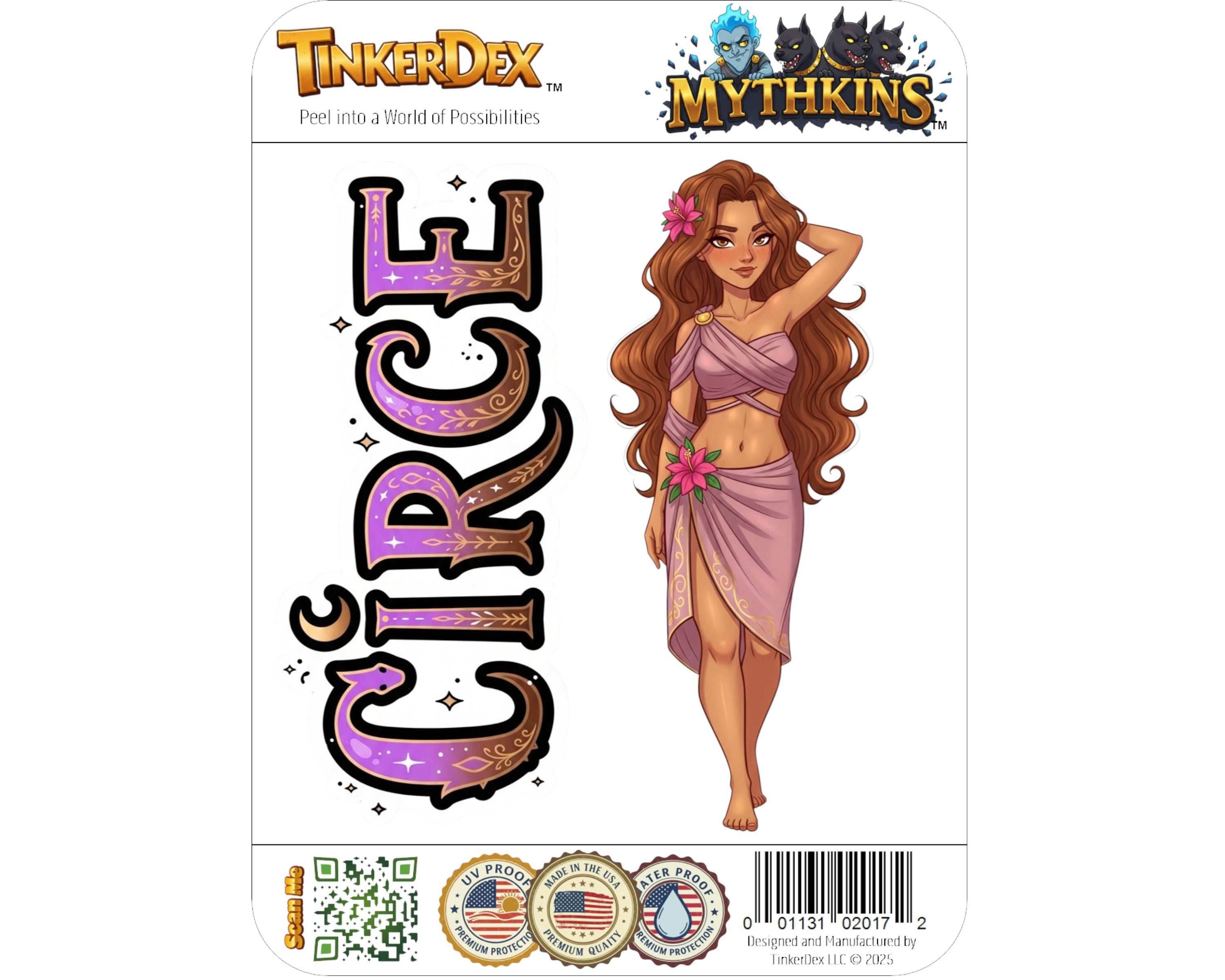 Circe Sticker and Magnet - the Divine Nymph Mythkins™ – Greek Mythology Nymph | Waterproof & UV-Proof - Sticker / Mini