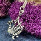 Tartan Bagpipes Necklace - 18