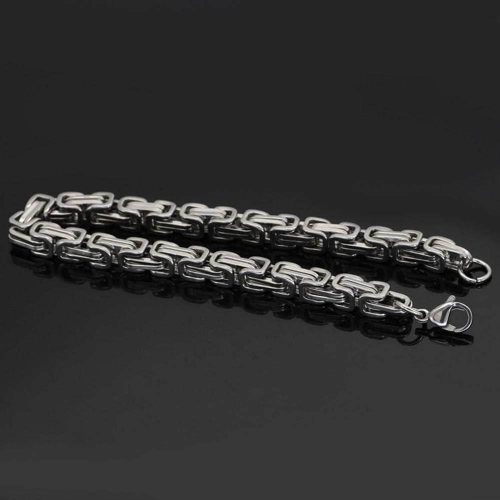 Vikings Stainless Steel Snake Chain Bracelet - 19CM | 7.4 Inches