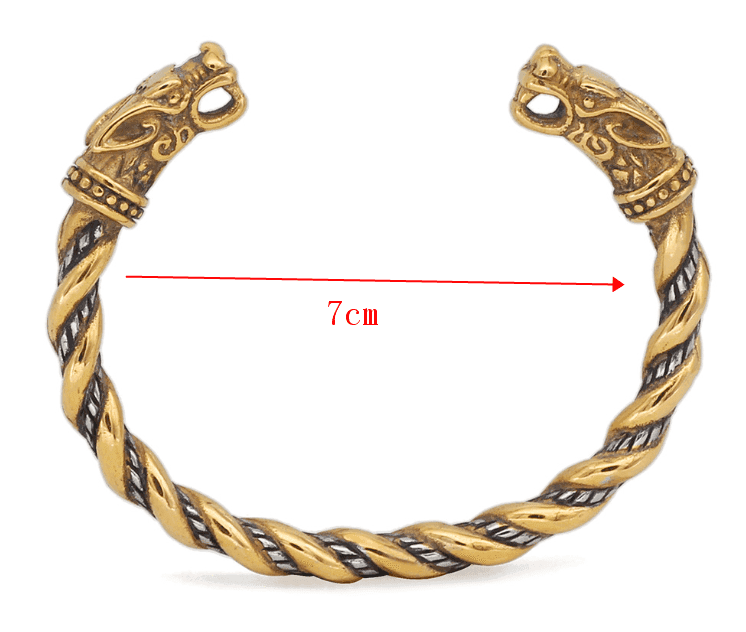 Vikings Wolf Fenrir Stainless Steel Bracelet - 