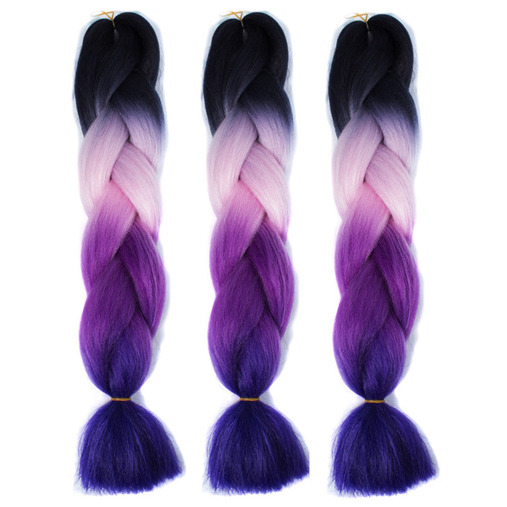 Braids Extensions, Synthetic Hair for Braiding, 24 Inch Hair Strands for Braiding Hair