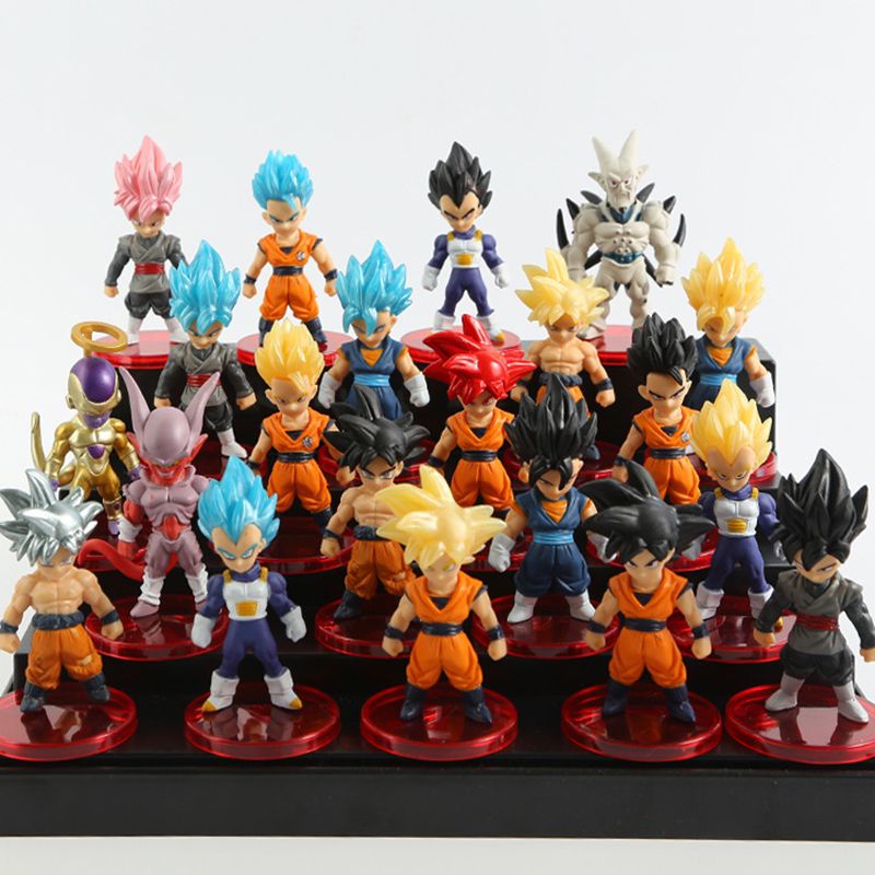 Brand New Set Anime Dragon Ball Z Model Doll Toy Gift Super Saiyan Goku Vegeta Trunk Majin Buoflisa Children's Toy