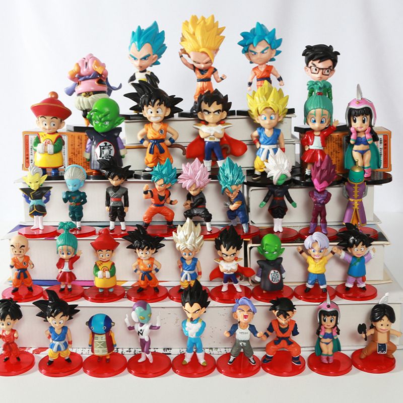 Brand New Set Anime Dragon Ball Z Model Doll Toy Gift Super Saiyan Goku Vegeta Trunk Majin Buoflisa Children's Toy