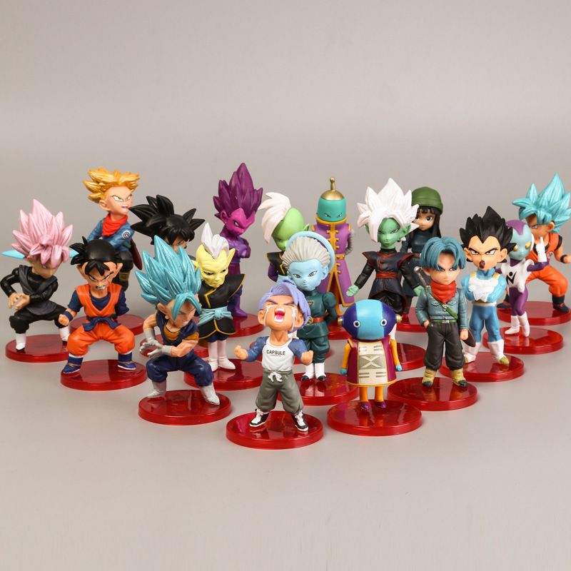 Brand New Set Anime Dragon Ball Z Model Doll Toy Gift Super Saiyan Goku Vegeta Trunk Majin Buoflisa Children's Toy