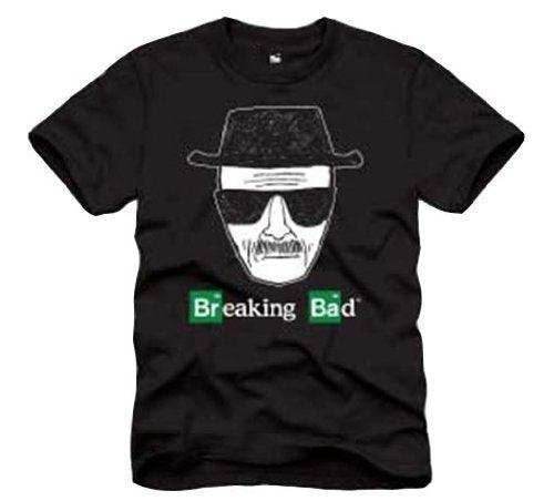 Breaking Bad Walter White Heisenberg Adult Black T-shirt - S