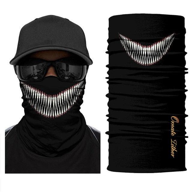 Breathable Mask Bandana Neck Gaiter Cycling Face Mask Hiking Scarves Headband Summer Balaclava Neck Gaiter Tubular Buff Bandana Scarf Headgear Bicycle Half Mask Face Cover Venom Headband Summer Men Beanie Hat Windproof Head Scarves Neck