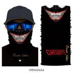 Breathable Mask Bandana Neck Gaiter Cycling Face Mask Hiking Scarves Headband Summer Balaclava Neck Gaiter Tubular Buff Bandana Scarf Headgear Bicycle Half Mask Face Cover Venom Headband Summer Men Beanie Hat Windproof Head Scarves Neck