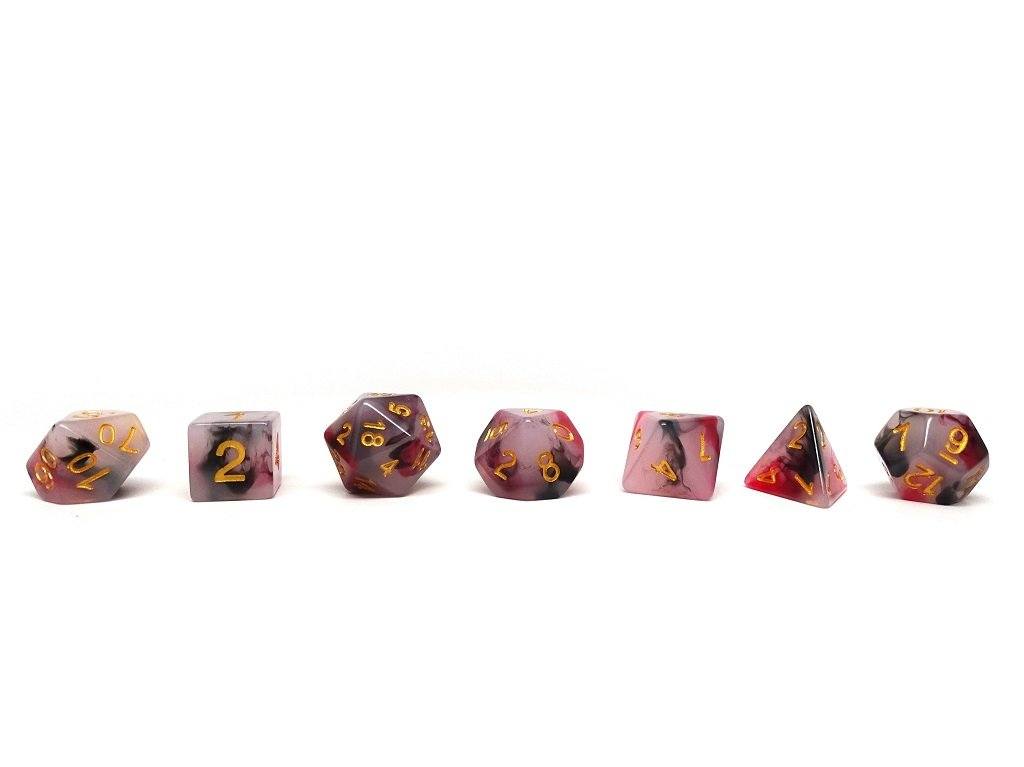 Brimstone Swirl Dice Collection - 7 Piece Set