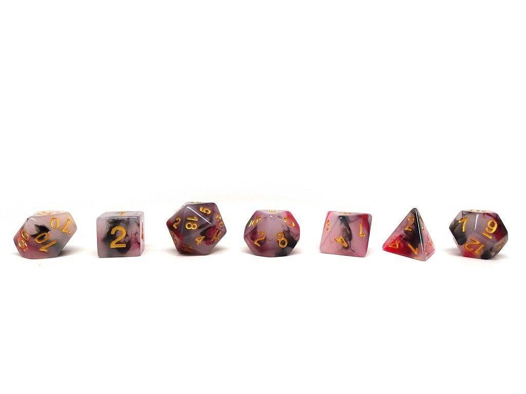 Brimstone Swirl Dice Collection - 7 Piece Set - 
