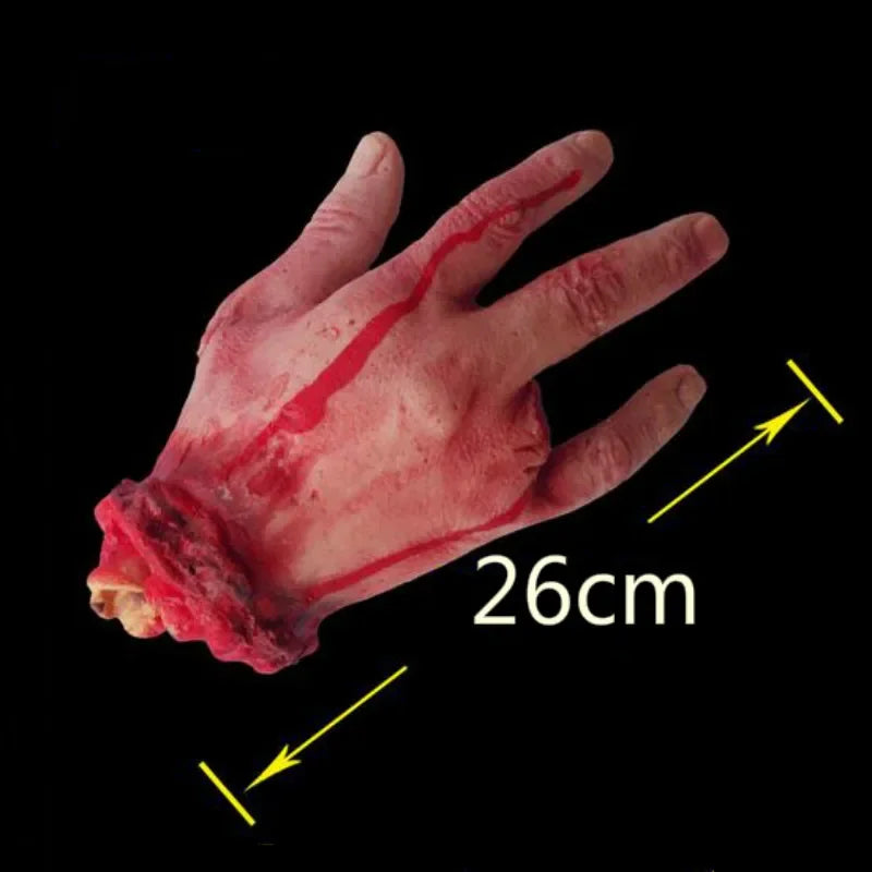 Broken Finger Hand Blood Horror Halloween Decoration Severed Bloody Limbs Hand Novelty Dead Broken Hand Gadgets