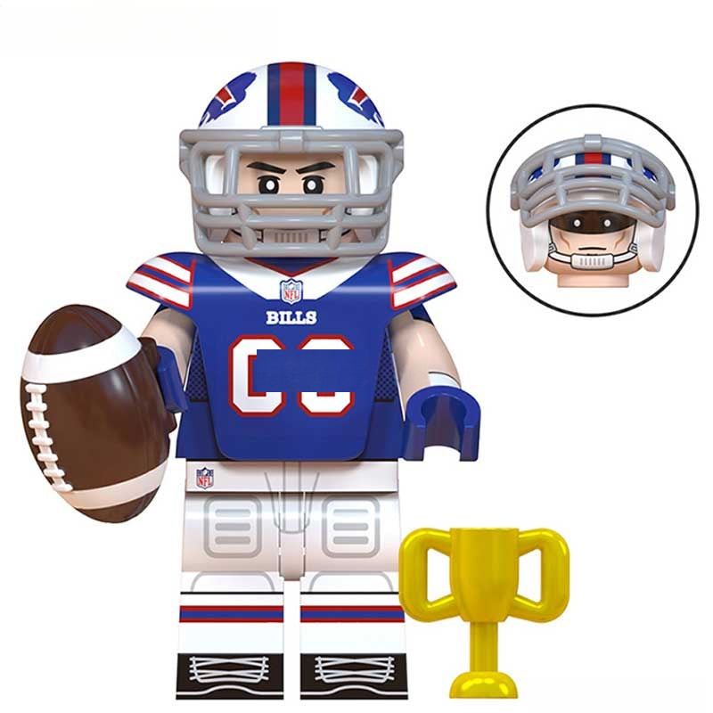 Buffalo Bills NFL Football Teams Lego Minifigures Custom Toys