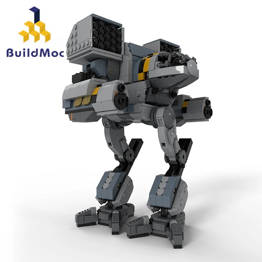 BuildMoc BattleTech Mad Cat Mecha Building Blocks Timber Wolf OmniMech Clan Ghost Bear Robot Bricks Toys Children Birthday Gifts