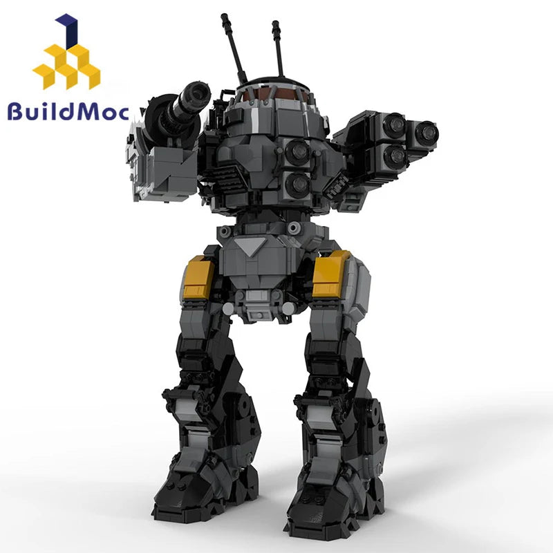 BuildMoc BattleTech UrbanMech K-9 Robot Building Blocks Combat Storm Mecha DIY Idea Bricks Toys Children Birthday Kid Xmas Gifts