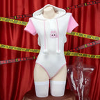 Kawaii Bunny Girl Plush Hoodie Cosplay