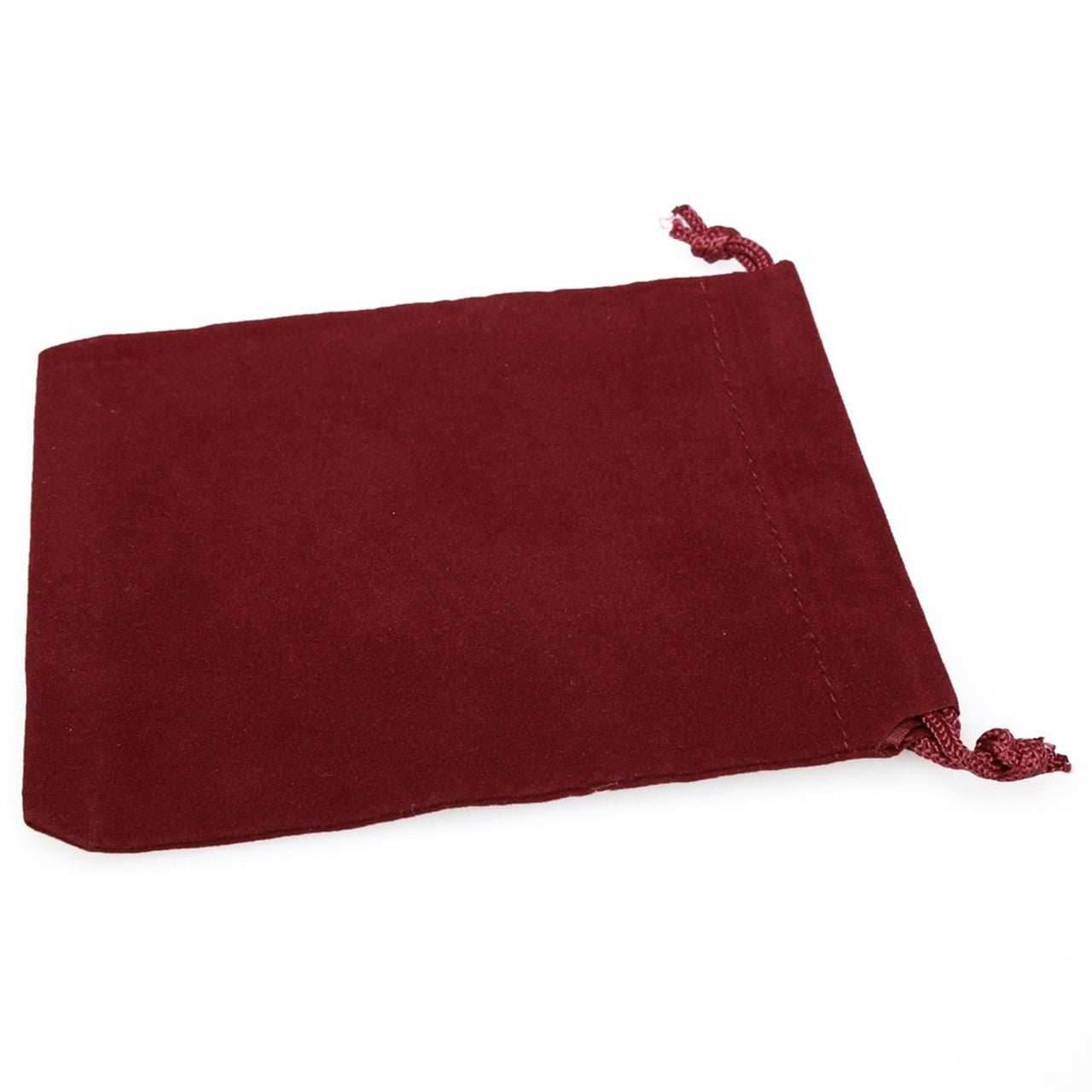 Velour Dice Bag (Large): Burgundy - 