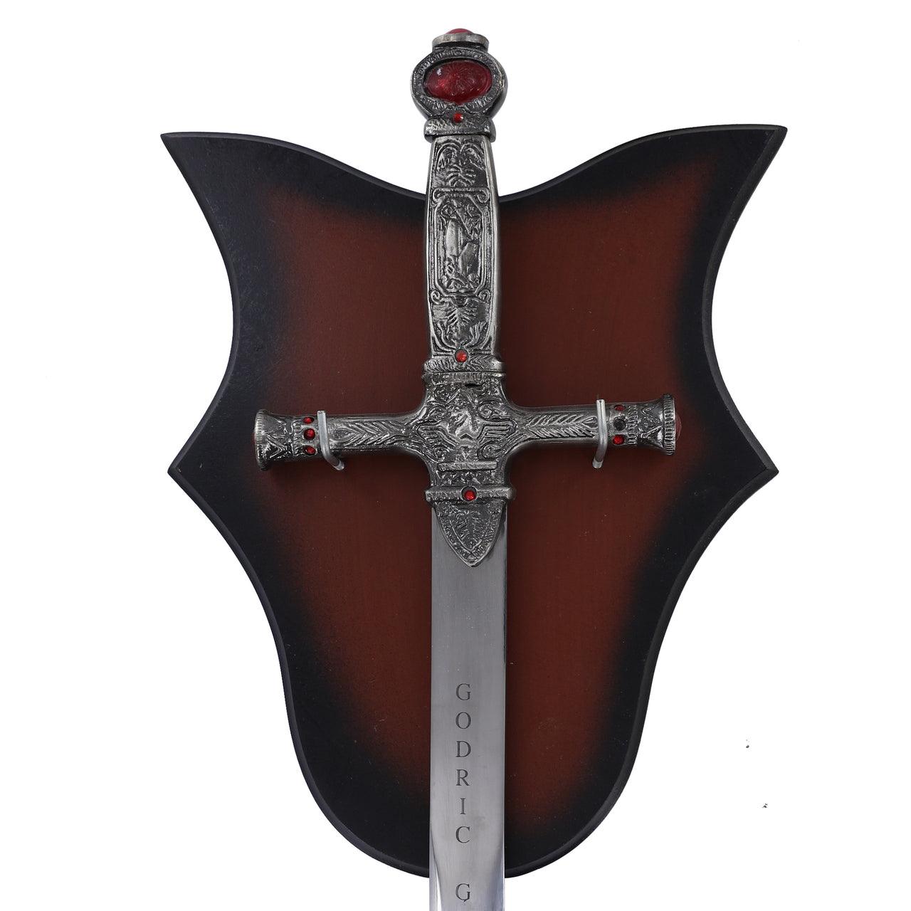 Burnt Umber Universal Sword Wall Display Plaque