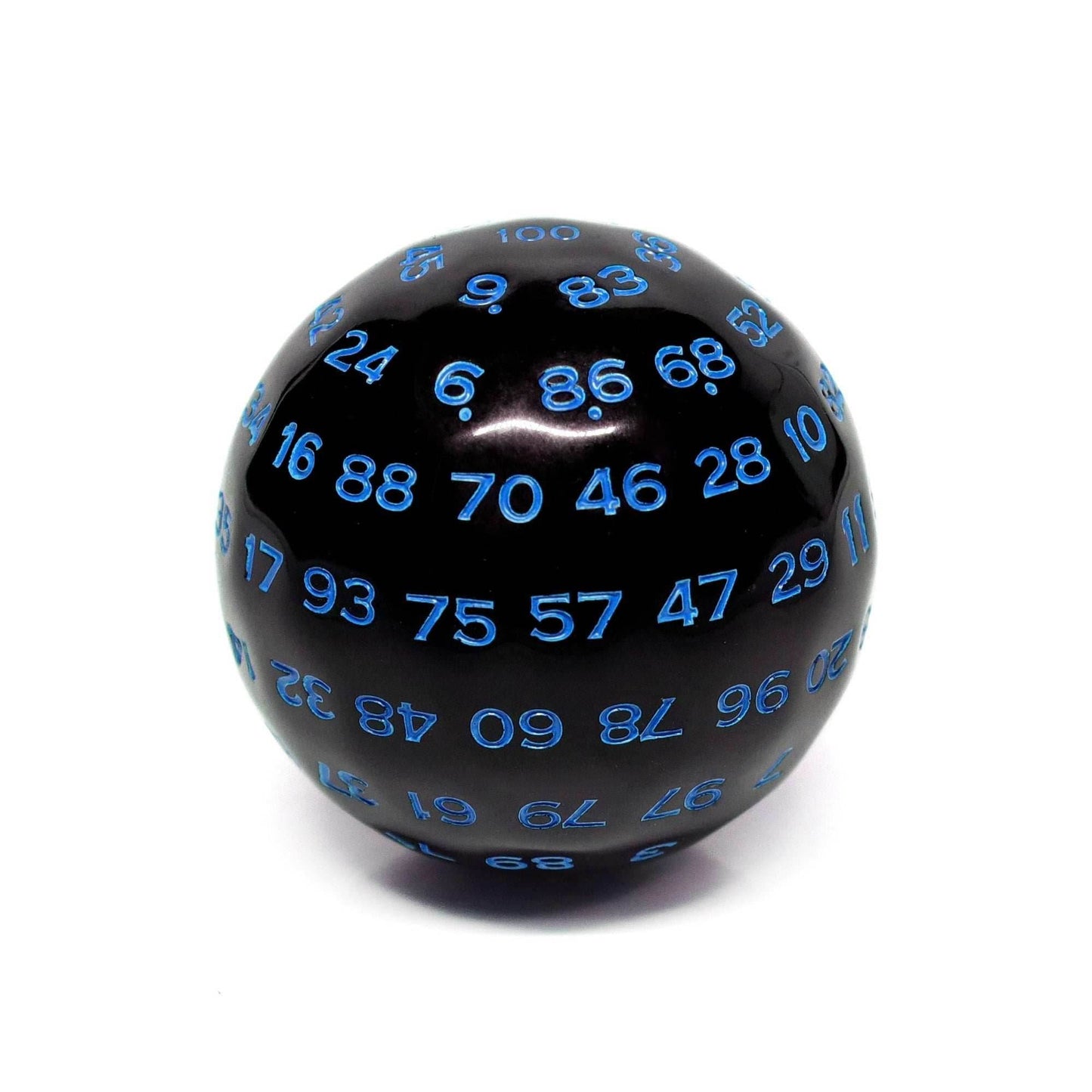 D100-Black Opaque w/Blue Numbers - 