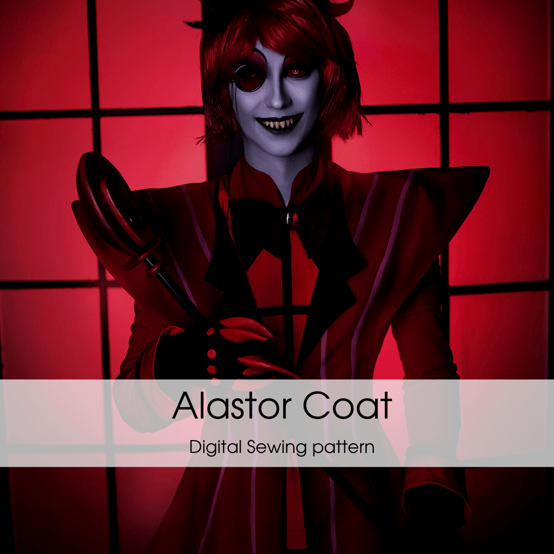 Hazbin Hotel Alastor Frock Coat Sewing Pattern - Digital Product - 