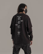 CRO778 Tech Evolution Long Sleeves Tee - Black / S