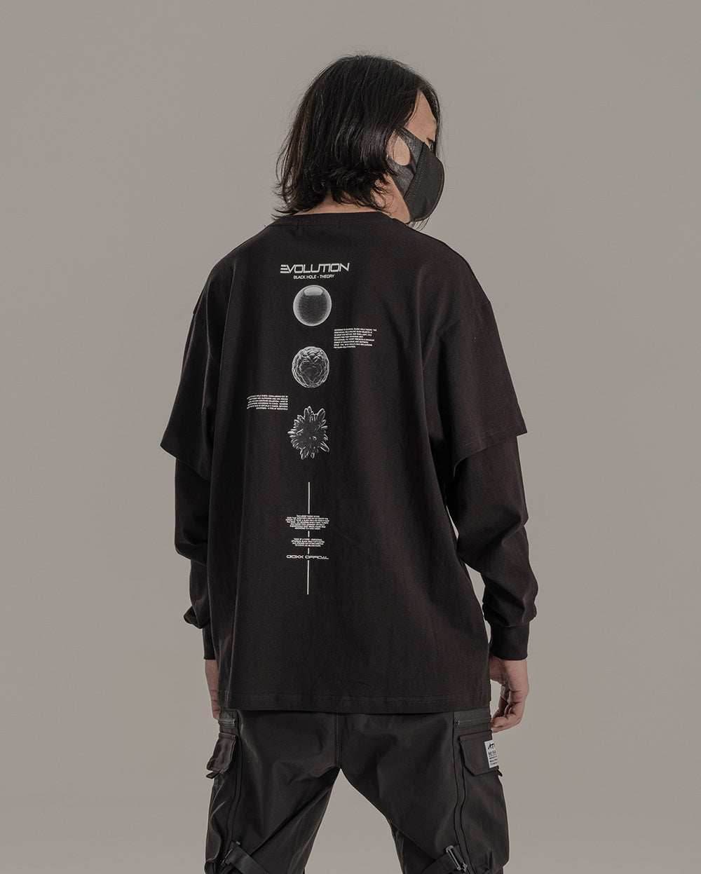 CRO778 Tech Evolution Long Sleeves Tee - Black / S