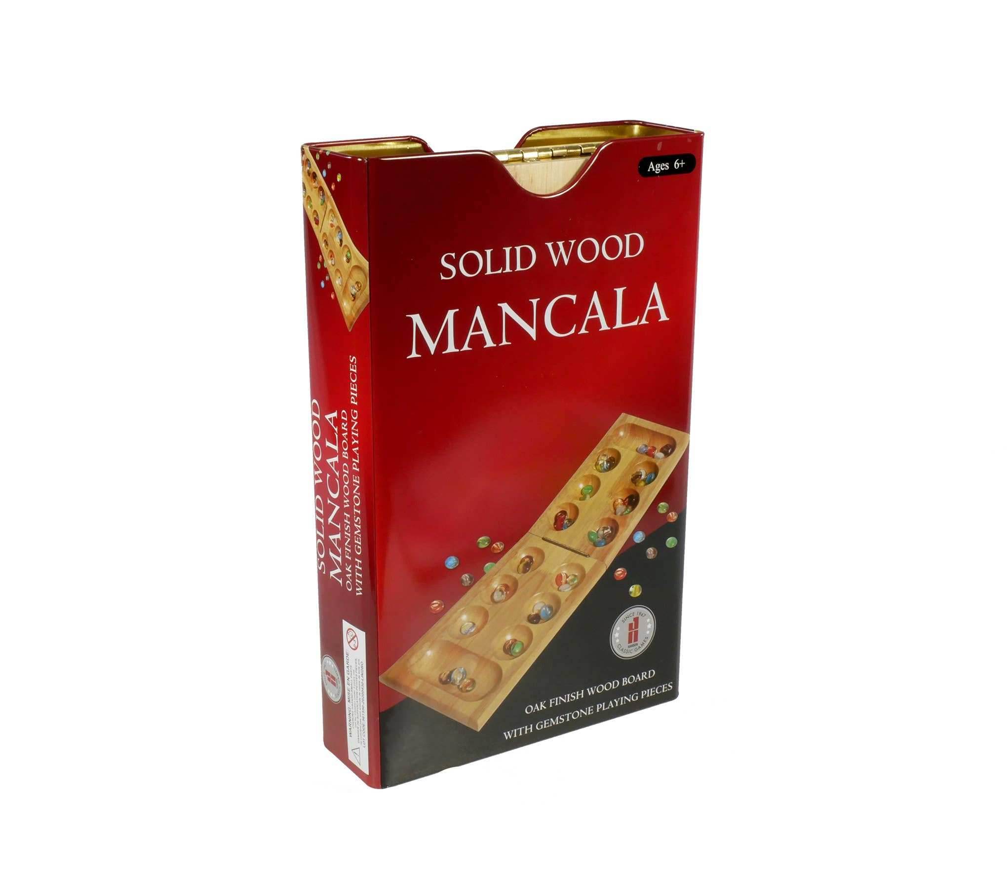 Wood Folding Mancala in Tin Case - 