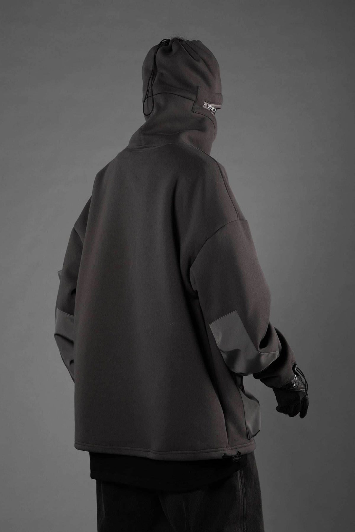 HiH33 Grey Utility Hoodie - Grey / M