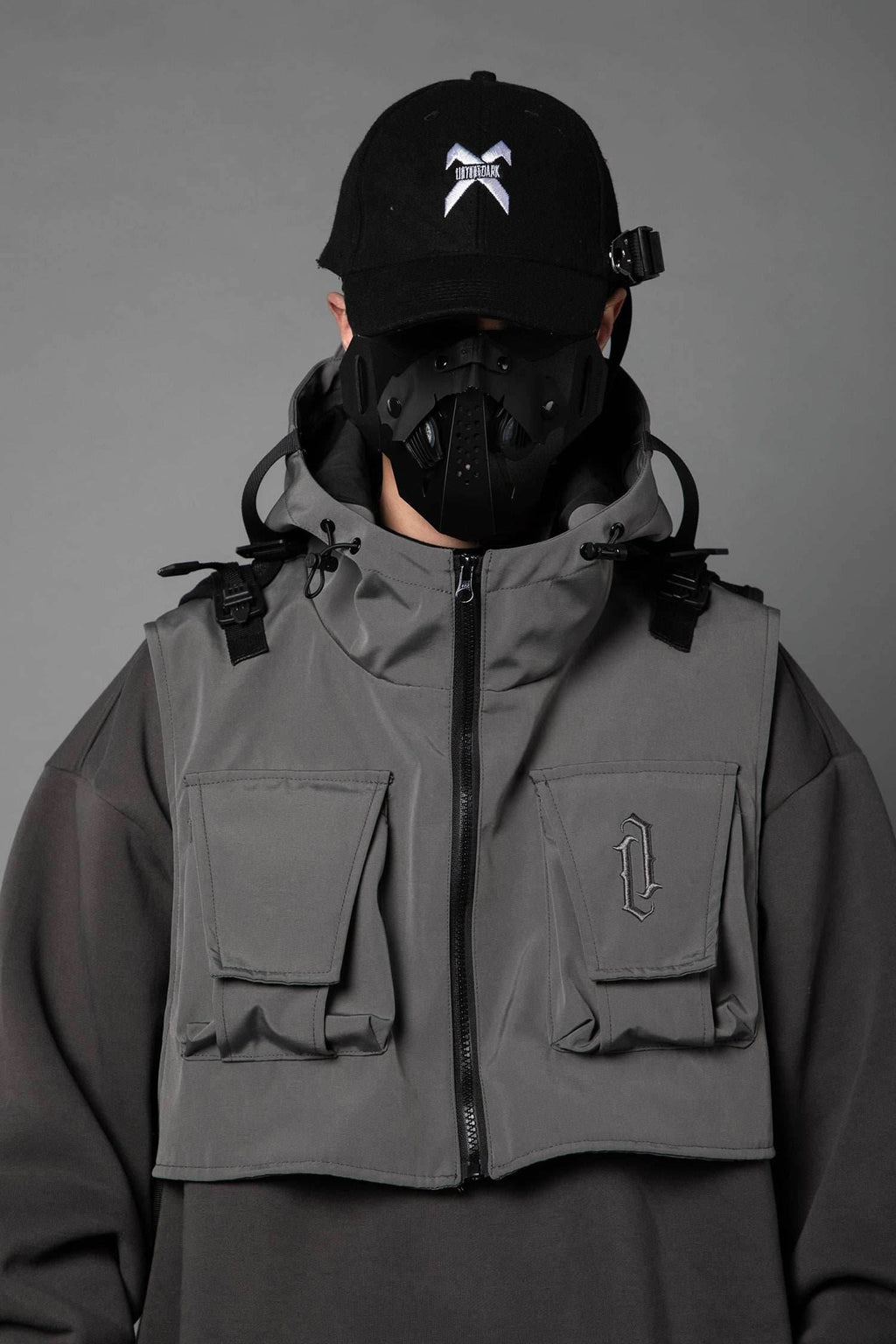 HiH34 Grey Tech Guard Hoodie - Grey / M