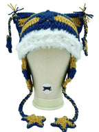 'Lalala' Hat Hand-Knitted Star-Striped