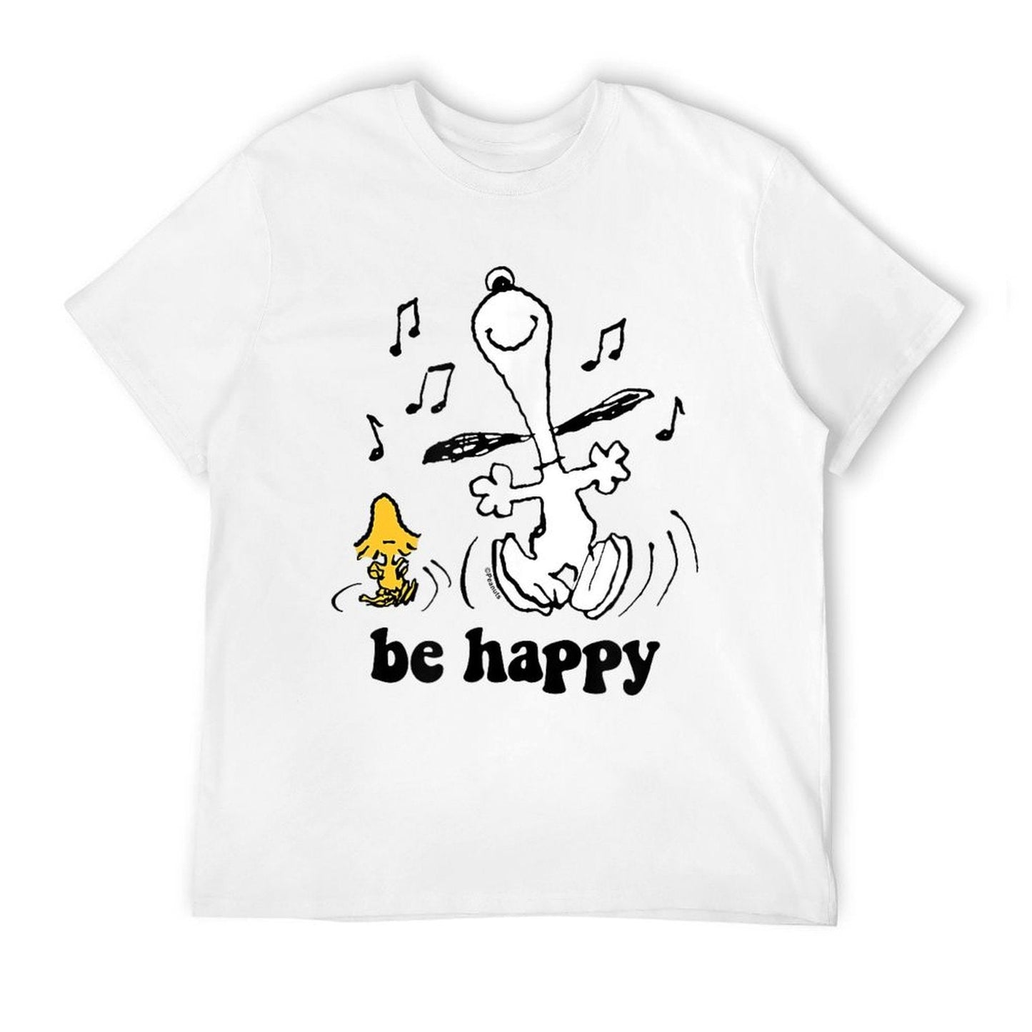 Peanuts - Snoopy And Woodstocks Be Happy Dance  Easy-care T-Shirt