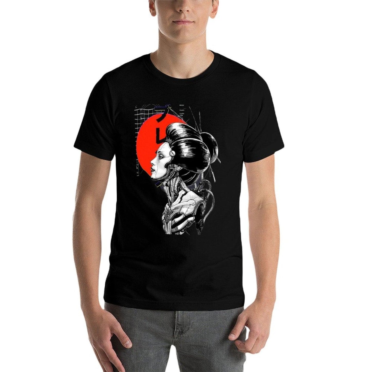 Cyberpunk Vaporwave Japanese  Cotton T-Shirt