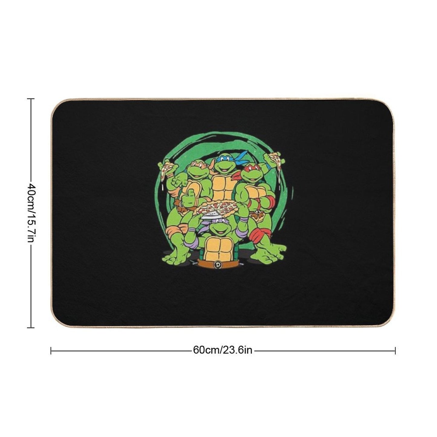 Teenage Mutant Ninja Turtles  Awesome For Music Fan  Easy Maintenance Bath Mat