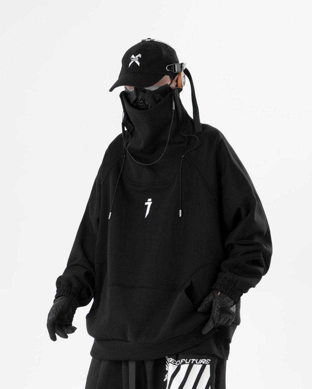 HiH49 Precision High Neck Black Sweater - M