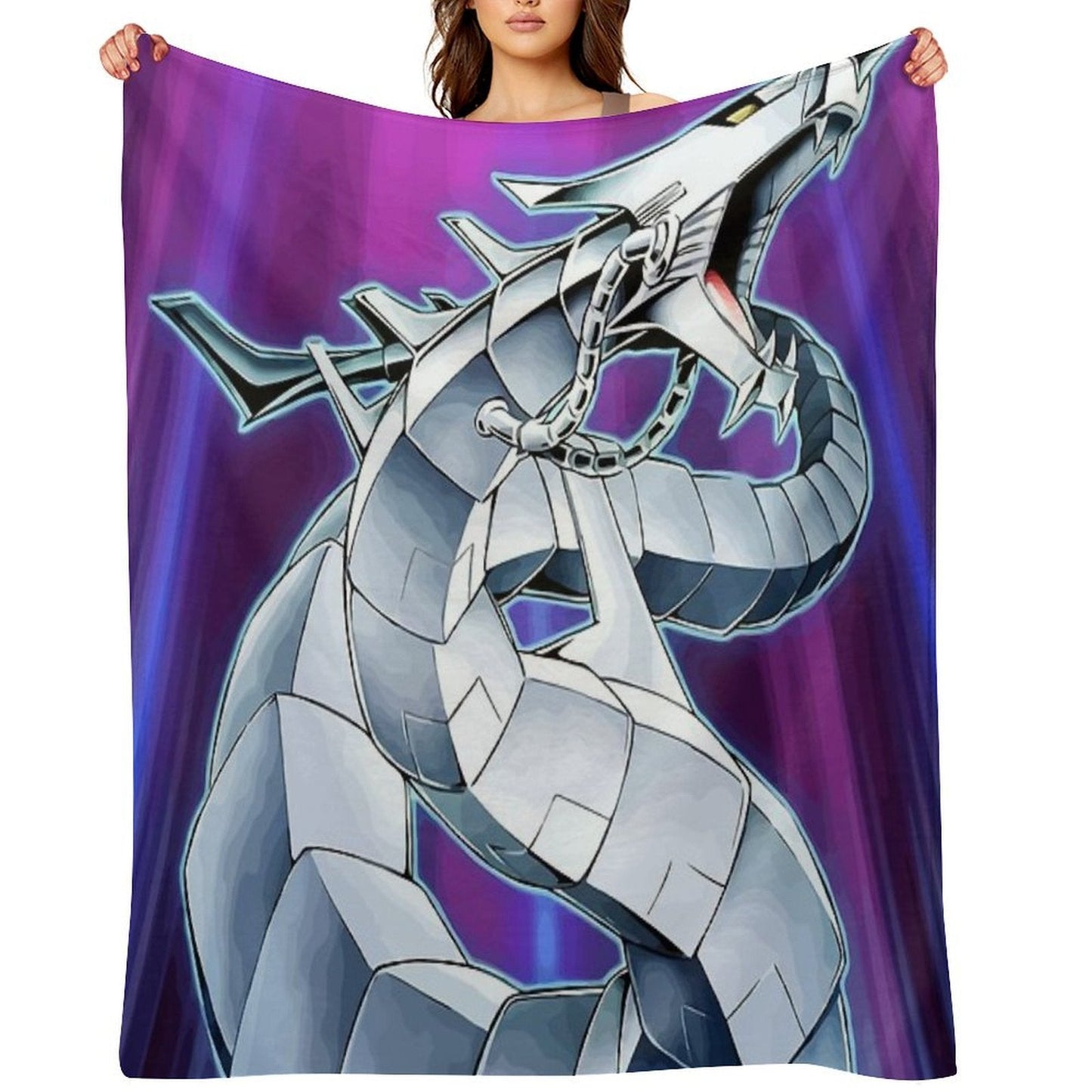 Cyber Dragon Throw Blanket