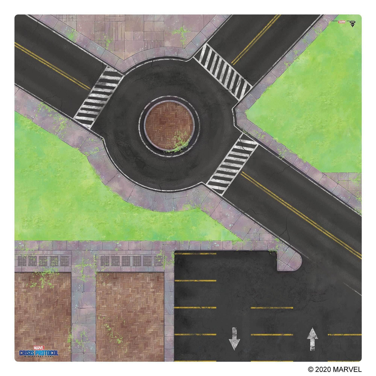 Marvel Crisis Protocol: Roundabout Knockout Game Mat - 