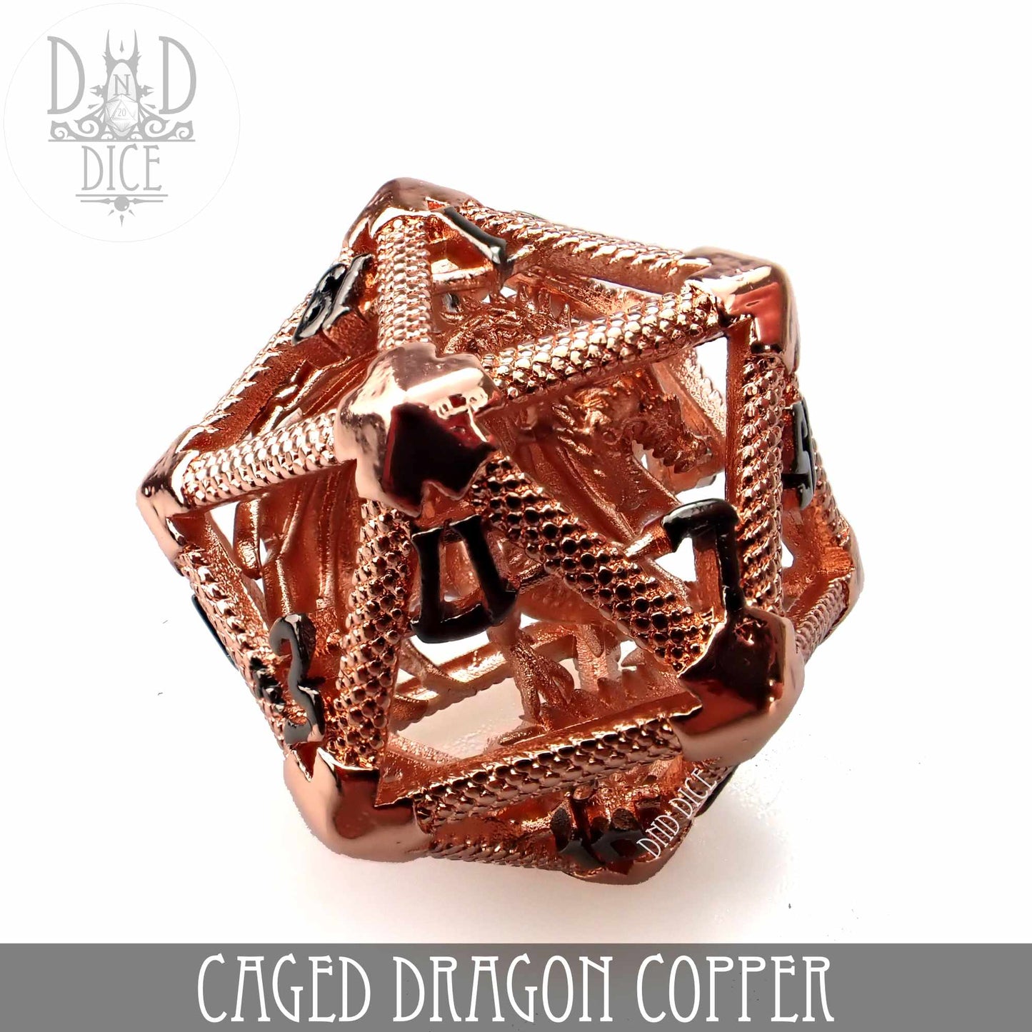 Caged Dragon D20 (6 Colors)