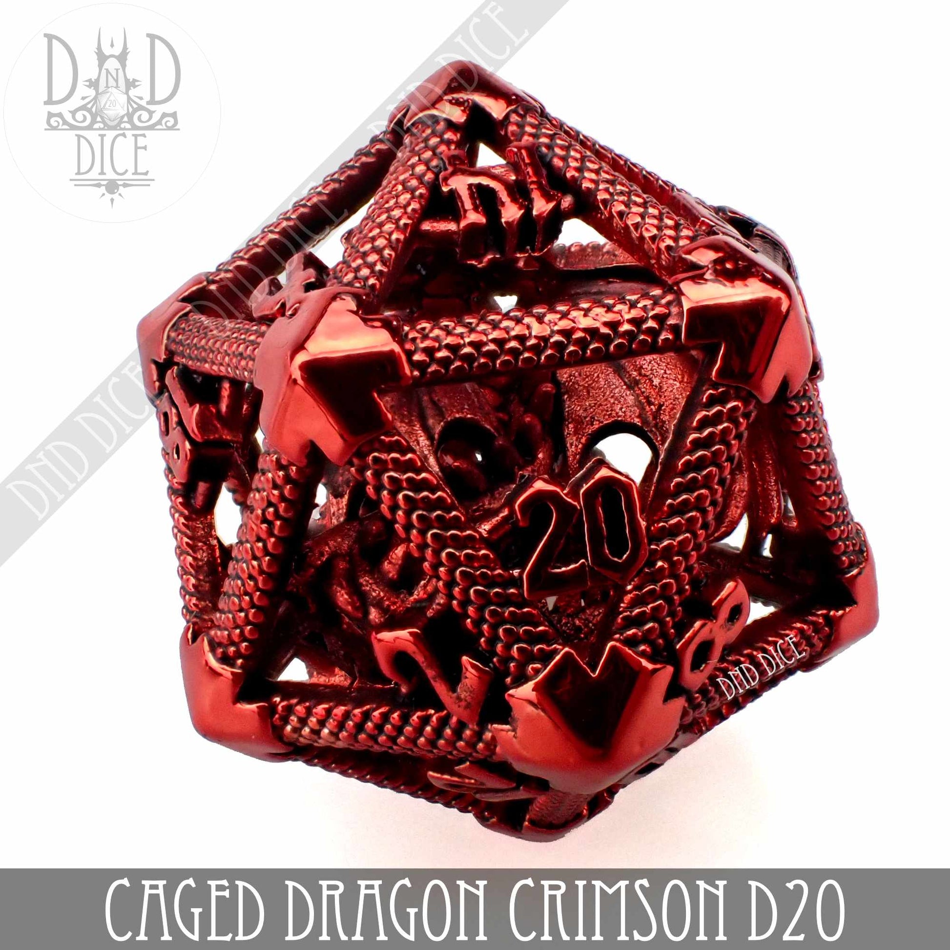 Caged Dragon D20 (6 Colors)