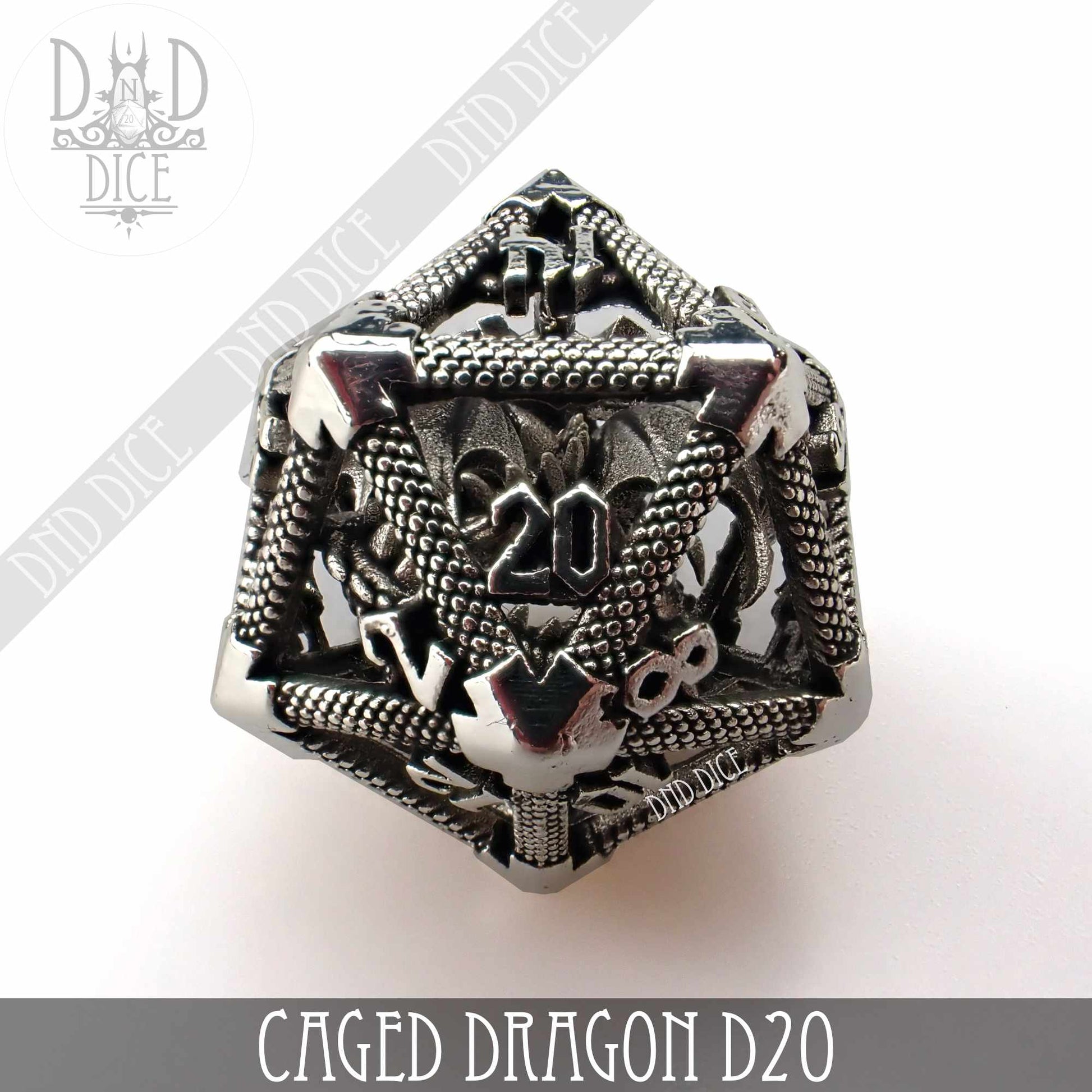 Caged Dragon D20 (6 Colors)