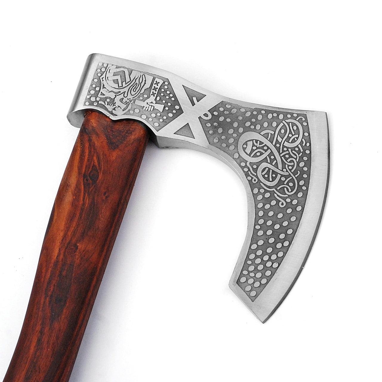 Call to Battle Carbon Steel Medieval Viking Bearded Axe