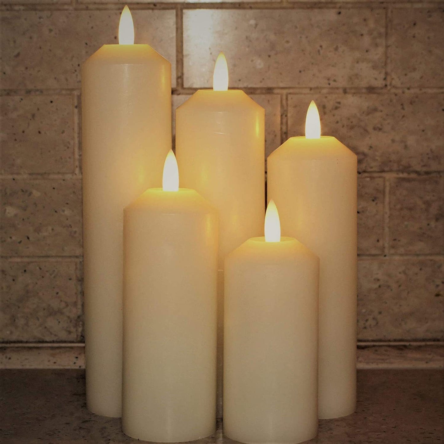 Candles with Timer;  Halloween Candles;  Battery Operated Candles;  LED Candles Set of 5 Decorative Home Decor Candle