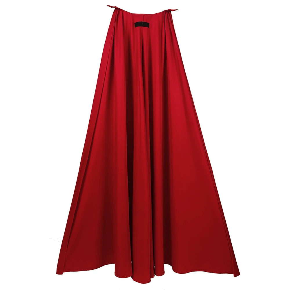 Cape only Superhero Flying Man Movie Cloak Clark Hero Cosplay Kent Red Cloak,Halloween Costume Accessories Unisex Cape Outfit