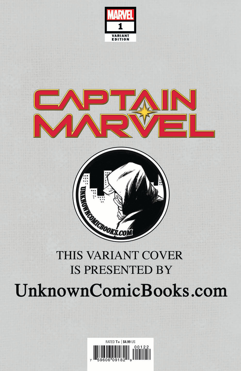 Captain Marvel #1 Unknown Comic Books Exclusive Captain Marvel 1/9/2019