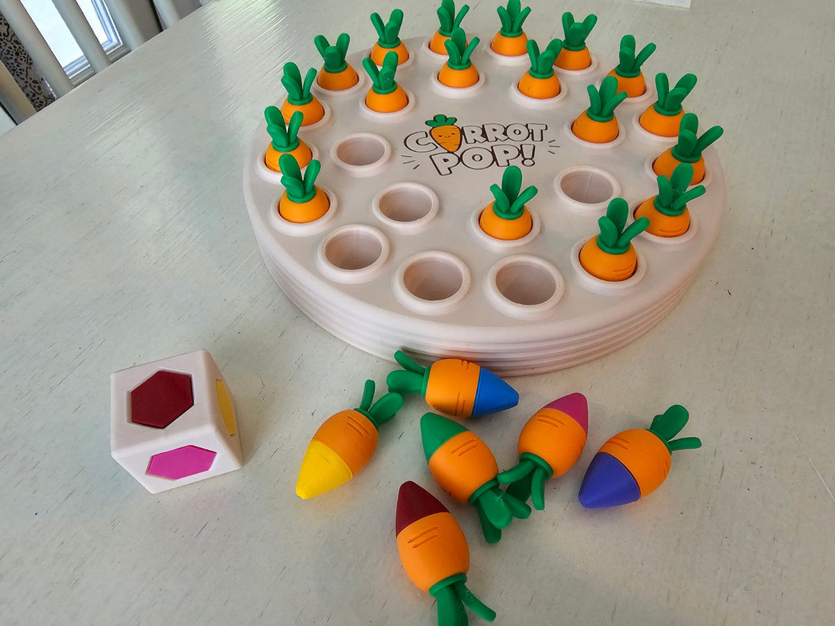 Carrot Pop Memory Game - Travel Puzzle Game for Kids