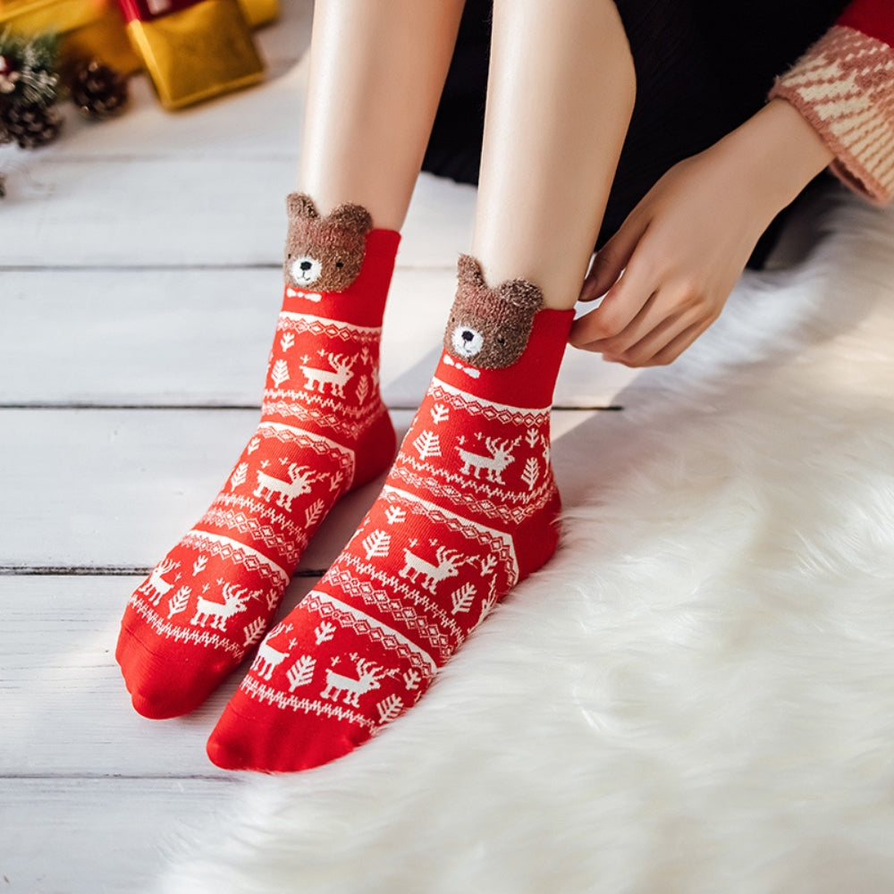 Cartoon Christmas Socks Merry Christmas Decorations