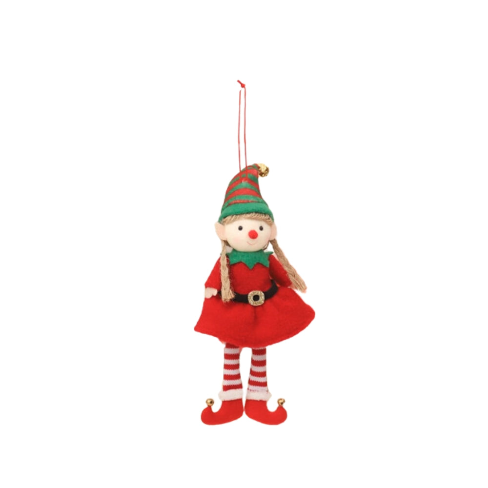 Cartoon Elf Doll Christmas  Tree Pendants Window Decoration