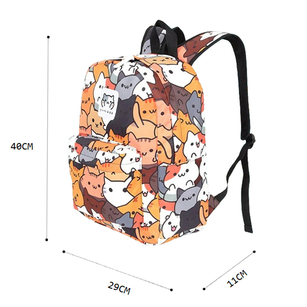 Cartoon Print Backpack for Girls and Boys