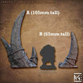 Carved Tusks (Scatter Terrain) - A - Taller Tusk (105mm Tall)