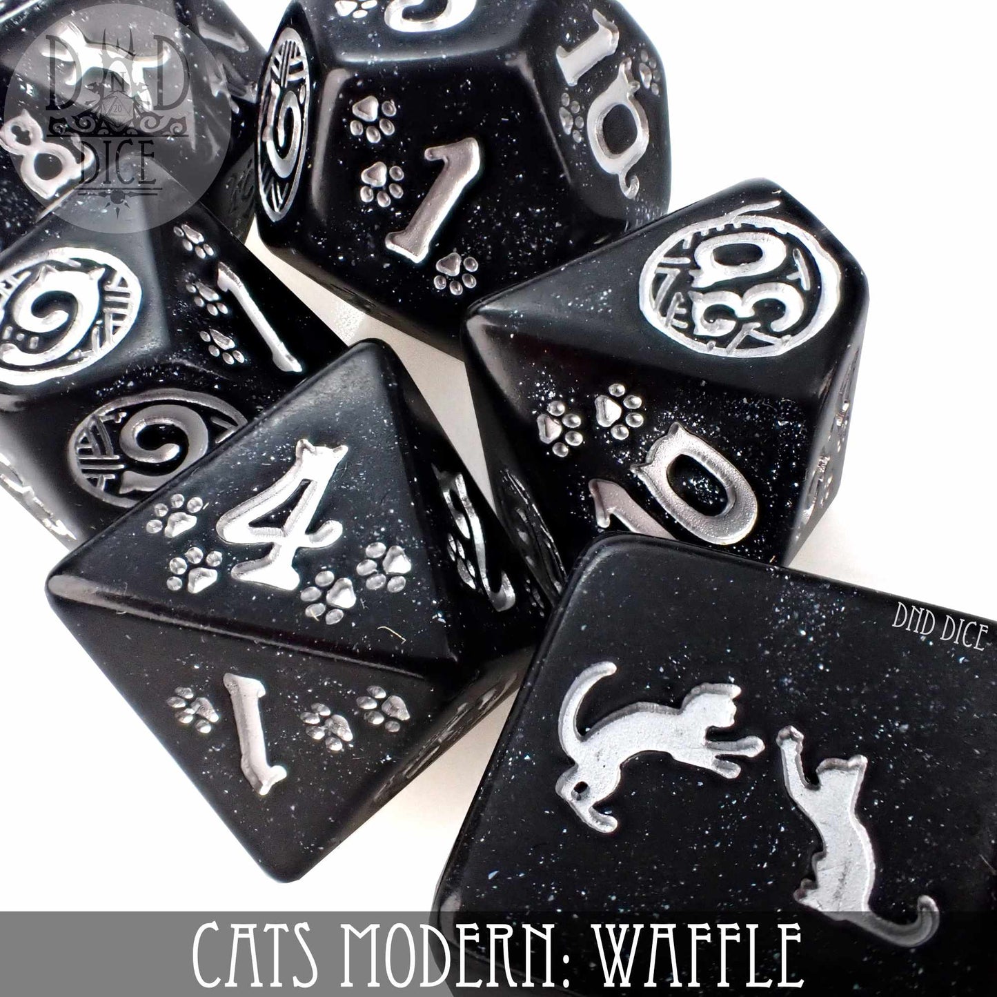 Cats Modern: Waffle Dice Set