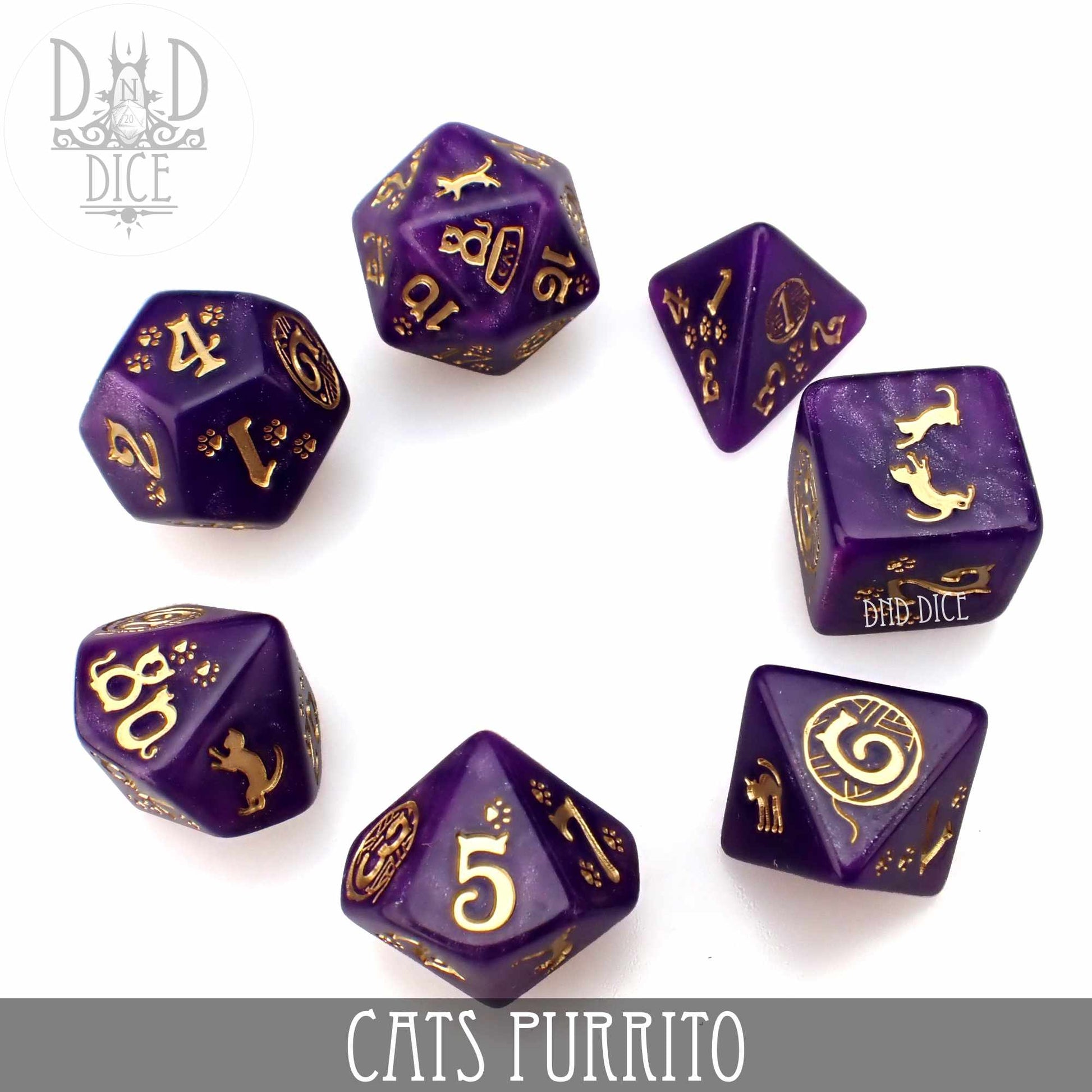 Cats: Purrito Dice Set