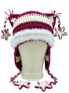'Lalala' Hat Hand-Knitted Star-Striped