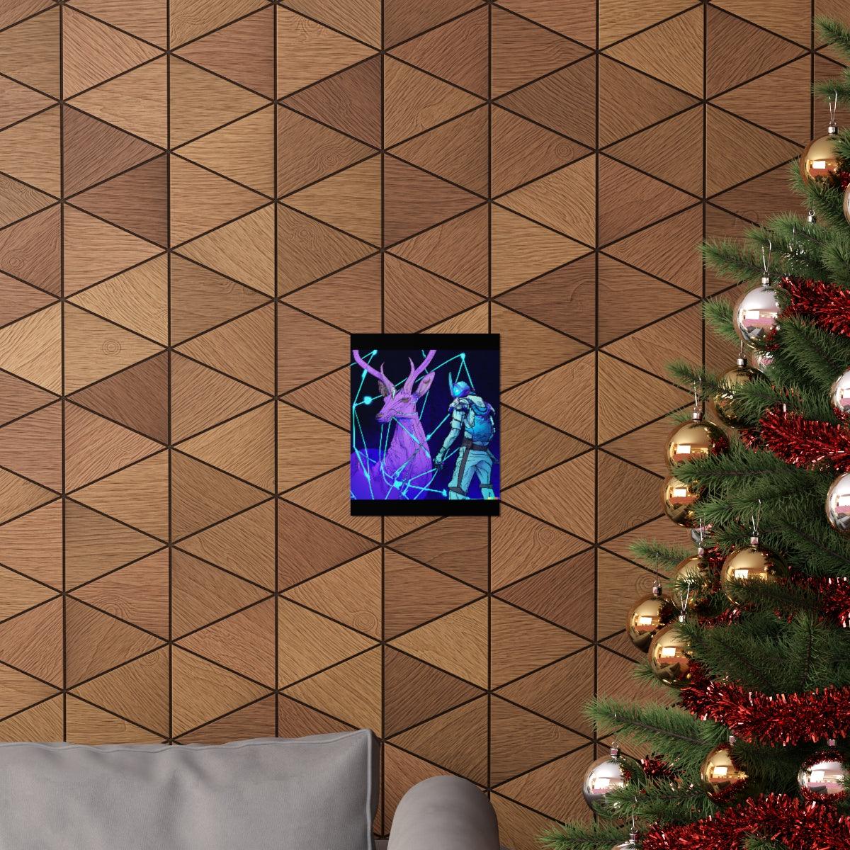 Cyberpunk deer hunting Posters